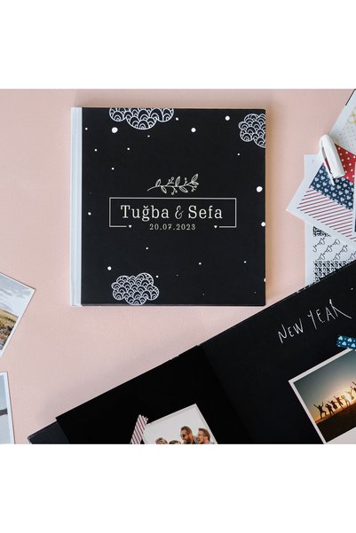 Hediyesepeti Çiftlere Özel İsim Yazılı 24 Fotoğraflı Anı Albümü – 20 x 20.5 cm | 20 Sayfa Foto Baskı