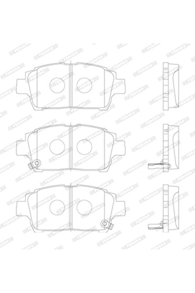 FERODO Set placute frana frana disc GEELY CK 2005-2010 FDB1392 (Benzina)