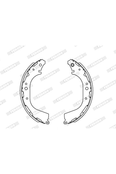 FERODO Infiniti QX4 Nissan Navara/NP300 Pickup/Pathfinder 2 Brake Shoe Set