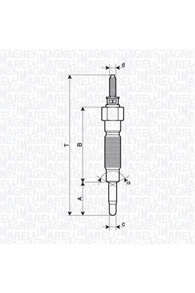 MAGNETI MARELLI Bujie Incandescenta Mitsubishi Galant 8/L200/Pajero 2 Nissan ...