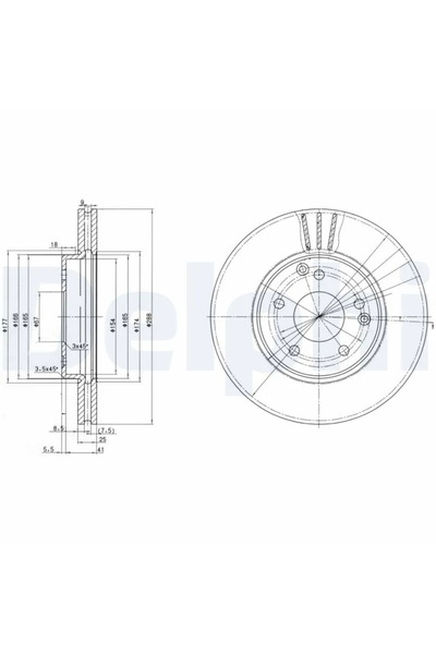 DELPHİ Disc Frana Mercedes-Benz C-Class/Clk/E-Class
