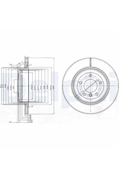 DELPHİ Disc Frana Bmw 5/6 Chevrolet Opala Limuzina
