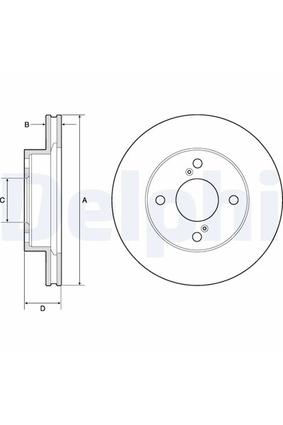 DELPHİ Disc Frana Suzuki Celerio