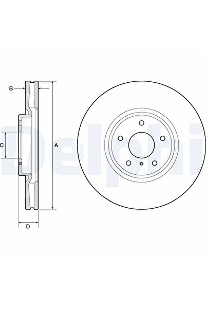 DELPHİ Спирачен диск за Infiniti Ex