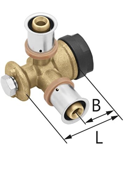 Other Brass wall tee angle GW ultraPRESS 16 Rp12 L 41 mm