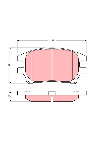 TRW Set Placute Frana Frana Disc Lexus Rx Toyota Harrier