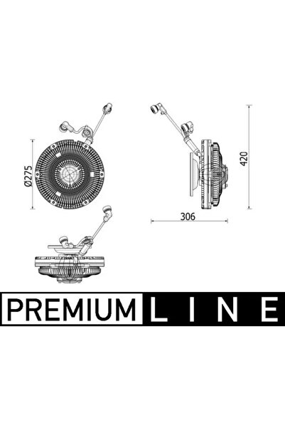 MAHLE Cupla Ventilator Radiator Mercedes-Benz Actros