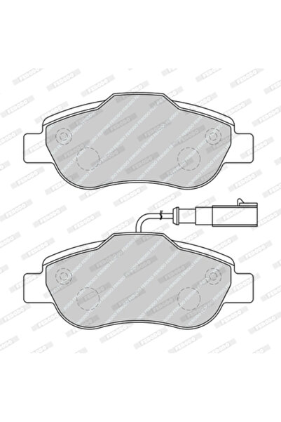 FERODO Brake Pad Set Disc Brake Fiat 500/Panda Ford Ka