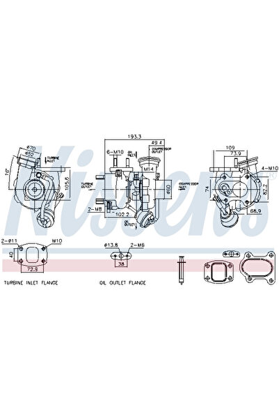 Nissens Compresor Sistem De Supraalimentare Mercedes-Benz Atego