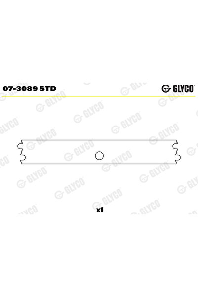 GLYCO Bucsa, Culbutor Spate 07-3089Std Aro 10 Audi 100 C1 Limuzina/100 C2 Ava...