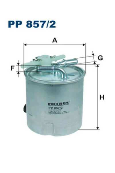 Filtron Filtru Combustibil Renault Koleos I (hy_) 2008-2013 Diesel