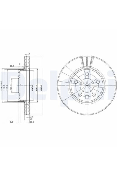DELPHİ Brake Disc Ford Galaxy 1/Galaxy Model 1 Van Seat Alhambra