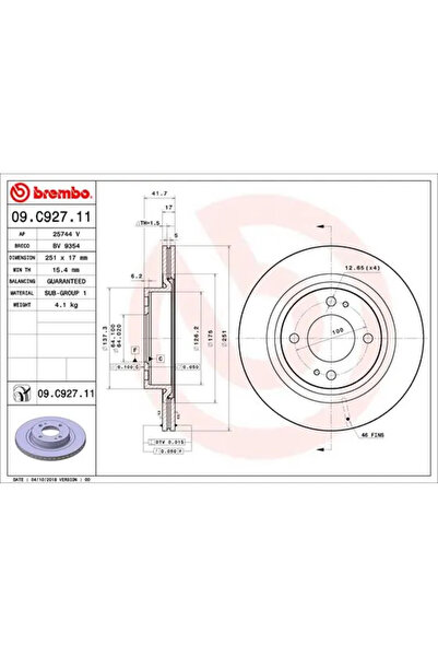 Brembo Дискови спирачки Mitsubishi Mirage / Space Star 6/Mirage 6 Limousine
