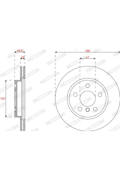 FERODO Disc Frana Bmw I3