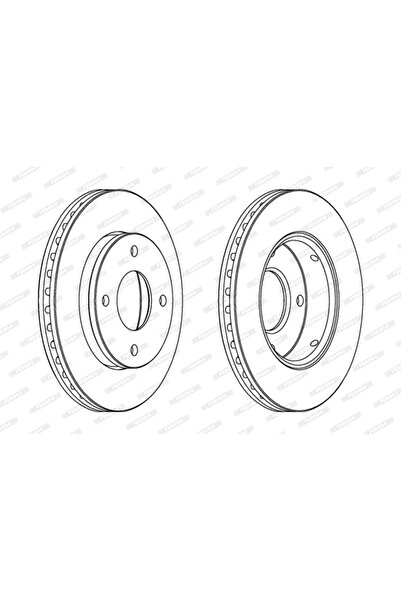 FERODO Disc Frana Mitsubishi Colt 6/Colt Czc 6/Colt Caseta/ Smart Forfour