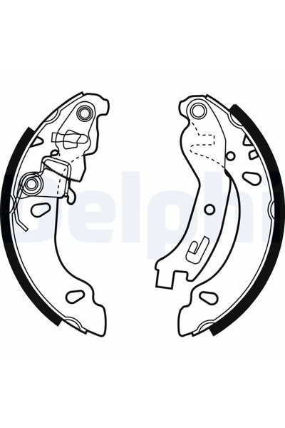 DELPHİ Комплект спирачни челюсти за Fiat Panda