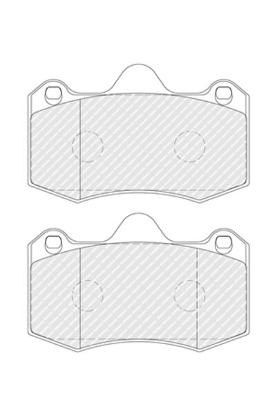 FERODO Brake Pad Set Disc Brake Renault Clio 2 Seat Ibiza 3/Ibiza 4