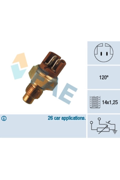 FAE Senzor temperatura lichid de racire RENAULT TRAFIC bus 1989-1997 34130