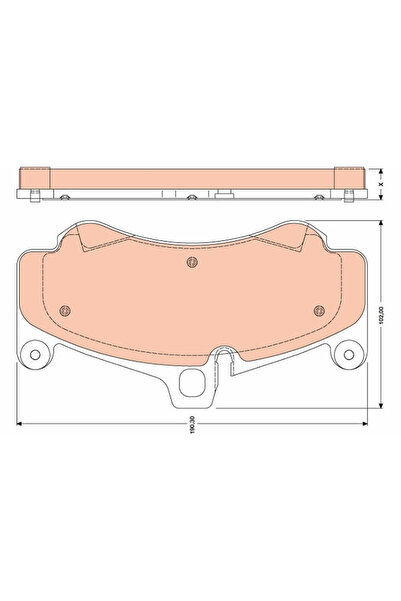 TRW Set Placute Frana Frana Disc Porsche 911/Carrera