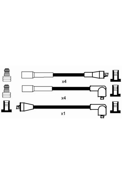 NGK Set Cablaj Aprinder Land Rover Discovery 1/Discovery 2/Range Rover 1