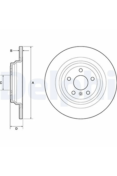DELPHİ Дискови спирачки Mercedes-Benz Gle/M-класа