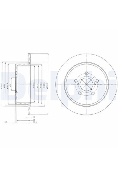 DELPHİ Disc Frana Subaru Legacy 4/Outback