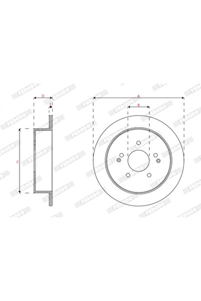 FERODO Disc Frana Kg Mobility Korando/Torres Ssangyong Actyon 2/Korando/Torres