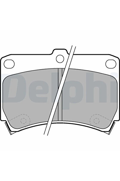 DELPHİ Brake Pad Set Disc Brake Kia Avella/Rio 1 Mazda 121 2/323 C 4/323 C 5