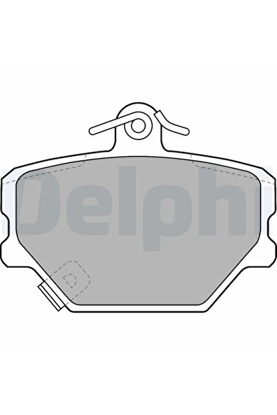 DELPHİ Brake pad set disc brake SMART FORTWO Cabrio 2004-2007 LP1465