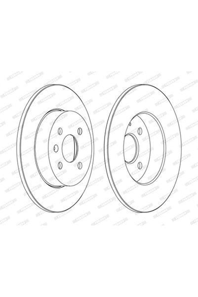 FERODO Brake Disc Opel Astra H Twintop/Combo Van/Limo