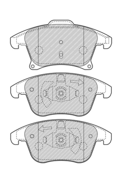 FERODO Brake Pad Set Disc Brake Ford Galaxy 3/Mondeo 5/S-Max
