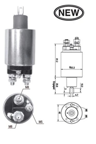 MAGNETI MARELLI Solenoid Electromotor Ford Fiesta 4/Focus 1/Puma Volvo S40 2/V50
