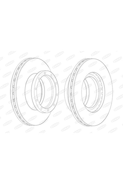 BERAL Disc Frana Mercedes-Benz Actros MP2 / MP3/Actros MP4 / MP5/Antos Setra ...