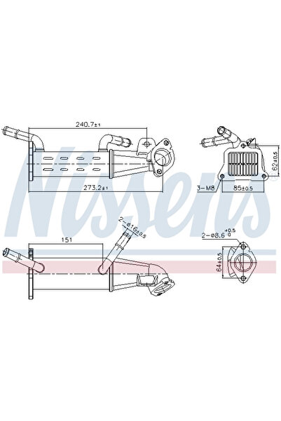 Nissens Radiator Recirculare Gaze De Esapament Citroen Jumper 2 Bus/Jumper 2 ...