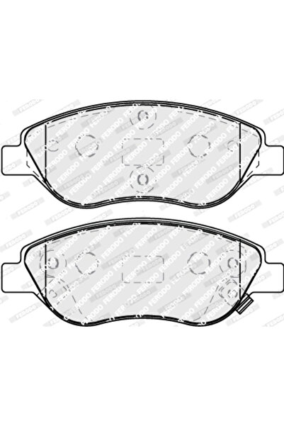 FERODO Комплект спирачни накладки за дискови спирачки Fiat Tipo