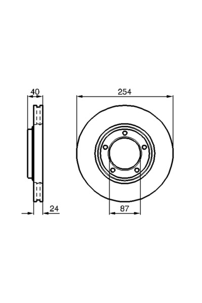 Bosch Disc Frana Hyundai H-1 / Starex Bus/H-1 Caroserie/H-1 Platou / Sasiu