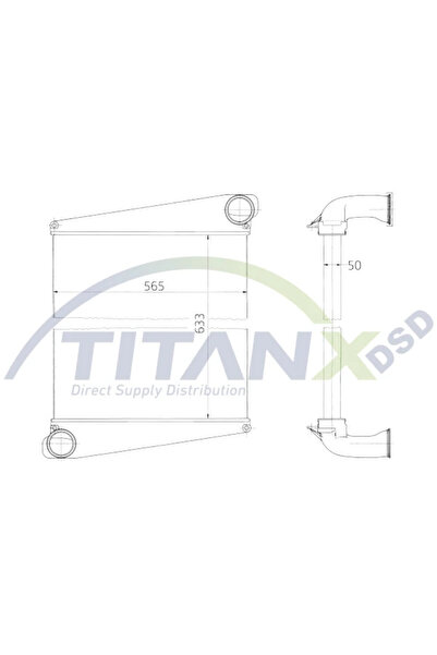 TitanX Intercooler Compresor Volvo Fl