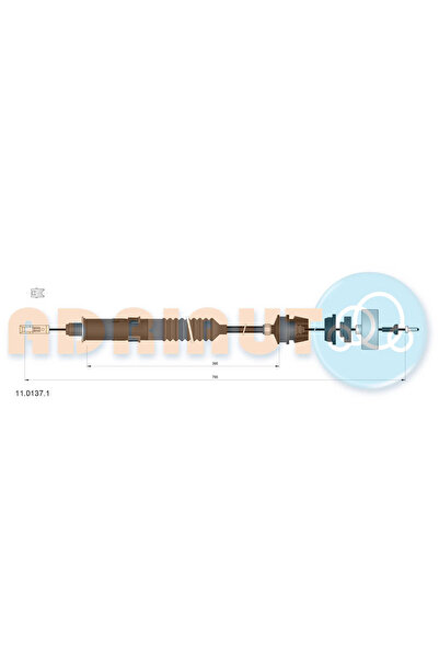 Adriauto Cablu Ambreiaj Citroen Evasion Microbus/Jumpy 1 Fiat Scudo Bus/Scudo...