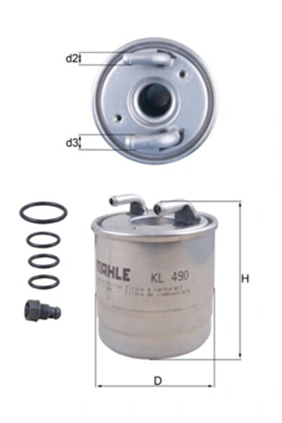 KNECHT Filtru Combustibil Mercedes-Benz A-Class/C-Class/E-Class