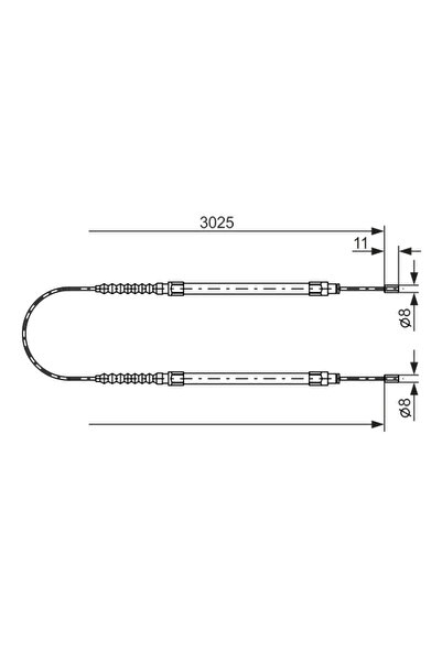 Bosch Cablu Frana De Parcare Citroen Jumper 1 Bus/Jumper 1 Caroserie/Jumper 1...