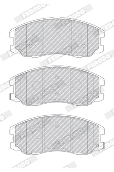 FERODO Комплект спирачни накладки за дискови спирачки Chevrolet Captiva/Equin...