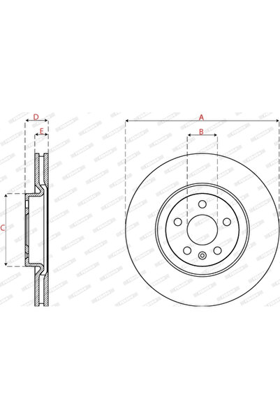 FERODO Disc brake Volvo S90 2/V60 2/V90 2