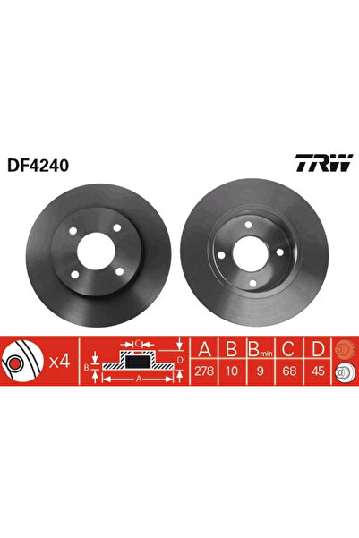TRW Disc Frana Nissan Primera