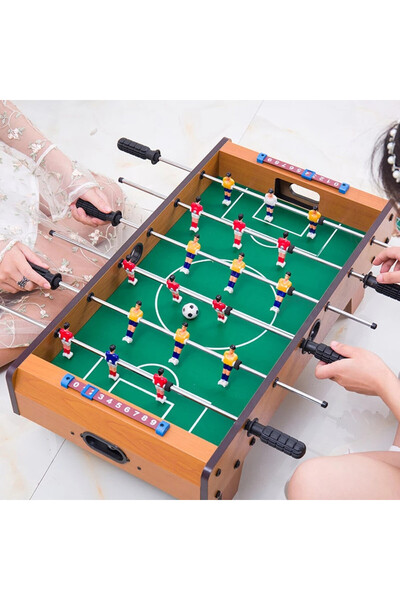 TSUMAB لعبة كرة القدم الطاولة الصغيرة - طاولة كرة قدم مدمجة للأطفال والكبار