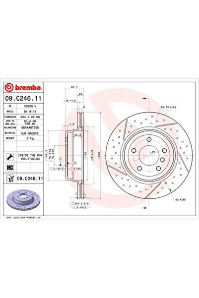 Brembo Disc Frana Bmw 1/3