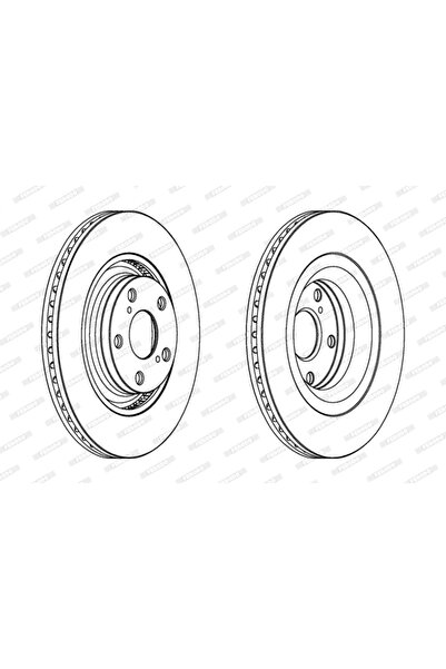 FERODO Brake Disc Toyota Avensis/Verso