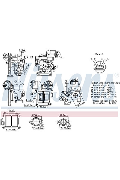 Nissens Supapa Egr Volvo S60 2/S80 2/V40
