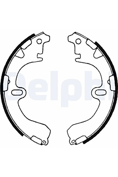 DELPHİ Brake shoe set TOYOTA CARINA IV 1983-1988 LS1315