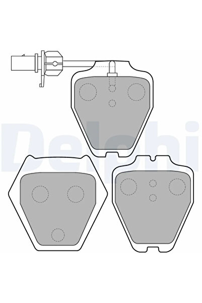 DELPHİ Brake pad set disc brake AUDI A4 B5 1997-2001 LP1703
