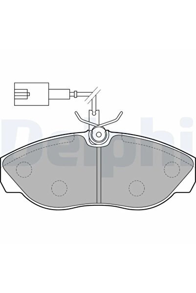 DELPHİ Brake pad set disc brake CITROËN JUMPER I bus 1994-2002 LP1748